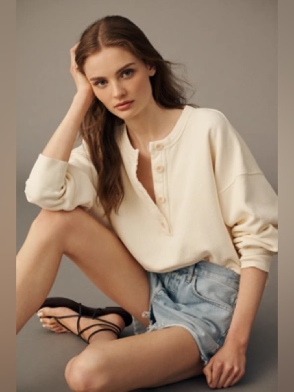 American Eagle Henley Top